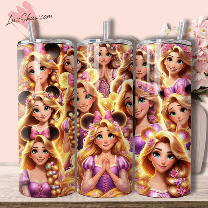 Praying Princess 20oz Stainless Steel Custom Sublimation Print Tumbler Double Wall Vacuum Insulated Choose from 11 Princesses